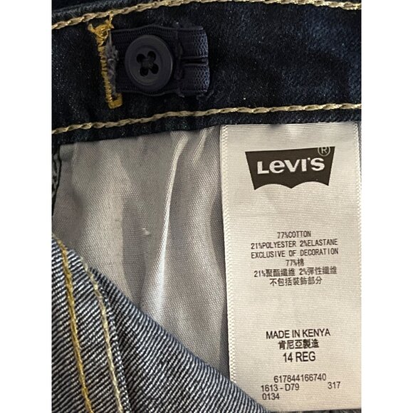 Levi’s Girls 711 Skinny Dark Wash Stretch Jeans 14 Regular - Picture 11 of 11